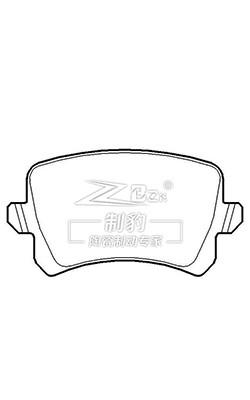 China Lucas 3C0698451F Rear Ceramic Brake Pads Volkswagen Tiguan for sale