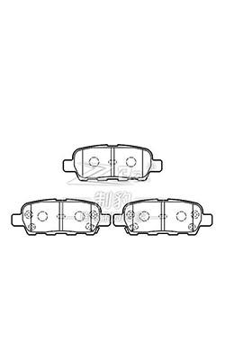 China Ceramic Rear Brake Pads Replacement 44060-8H385 Renault Koleos Brake Pads / X-Trail for sale