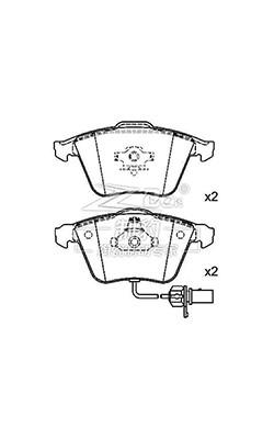 China Audi A6L Ceramic Brake Pad D1111 4E0698151F,F for sale