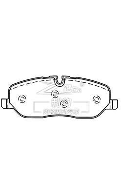 China LUCAS Land Rover Discovery 3 Front Ceramic Brake Pads D1098 , SEE500020 for sale