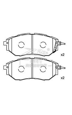 China Subaru Tribeca Ceramic Brake Pad D1078 26296-AG000 Front Ceramic Brake Pads for sale