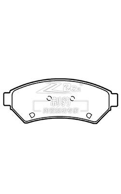 China Buick Firstland Disc Brake Pad Set Ceramic D1075 88964099 Front Brake Pad Replacement for sale