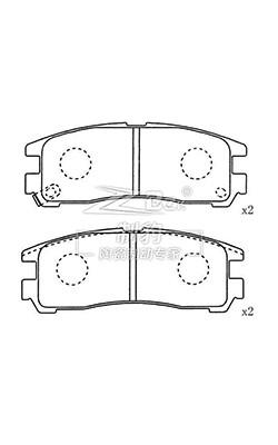 China OEM SFP000929 land rover brake pad Lucas Girling Braking System for sale