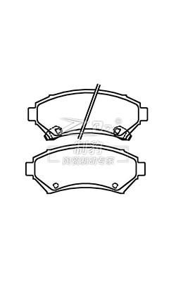 China Silent Cadillac Brake Pad Set With Heat / Wear Resistance , F1703 22851703 for sale