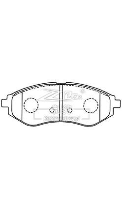 中国 22851704 カディラック ブレーキパッド セット 切断縁 F1704 車用ブレーキパッド 販売のため