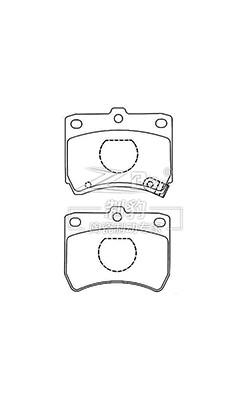 China OE Number 04465-35290 2 Front 2 Rear Brake Pad Set For Toyota Braking System for sale