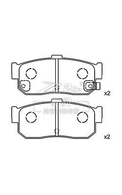 China 2.5 Pound Bmw Brake Pad Set / Bmw Front Brake Pad Set Wear Sensor Included OE Number 34 11 6 761 244 for sale