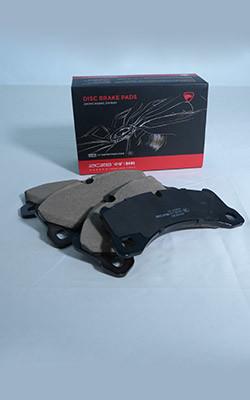 China Noise Reducing 155.1mm Ceramic Front And Rear Brake Pads With 14mm Sensors Included for sale