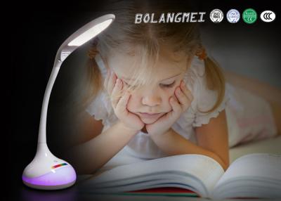 China white colors battery LED Table Lamp with flexible arm and RGB colors living light for sale