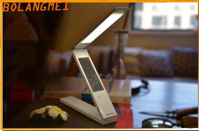 China Aluminum Alloy USB LED Desk Lamp With LCD Calendar / LED Reading Light Bed for sale