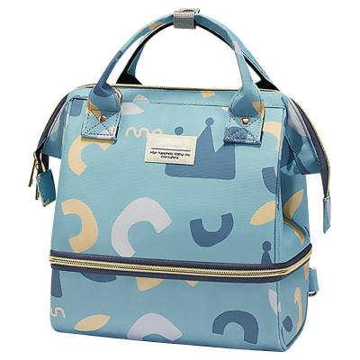 China Fashion Custom Color Water Resistant Long-term Preservation Multiple Disposable Cloth Storage Multi-Function Two-Stage Mother And Baby Bag for sale