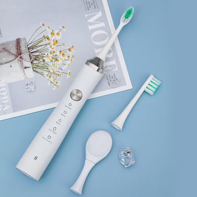 China Adults IPx7 Waterproof Comfortable And Portable Ergonomic Soft Grip Design Soft Sonic Electric Toothbrush Intelligent Auto Texture for sale