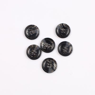 China Viable wholesale custom any available customized color logo 2/4 holes garment plastic resin button for clothing for sale