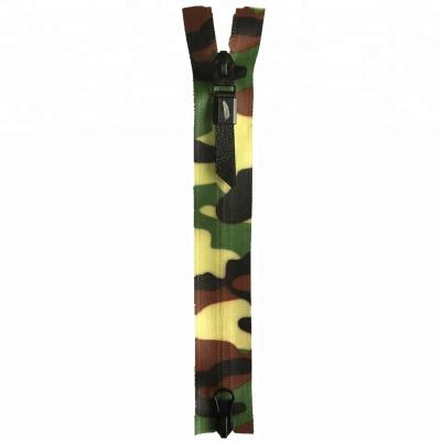 China NO.5 Waterproof Camouflage Waterproof Pants Zipper High Quality Zipper For Camouflage Coat for sale