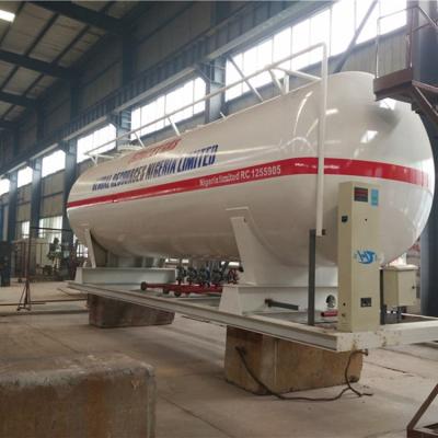 China Garment Shops 30000 Liters 2 Pumps 4 Scale Ammonia Tanker Truck LPG Filling Mobile Bottling Plant Gas Station for sale