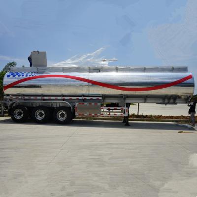 China American /Germany 13-20Tons best quality aluminum fuel tank trailer used for tractor truck with low price for sale