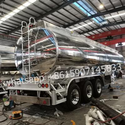 China Saso ADR DOT 42000l Transport Tank Trailer Lightweight Aluminum Alloy Truck Trailer For Saudi Aramco for sale