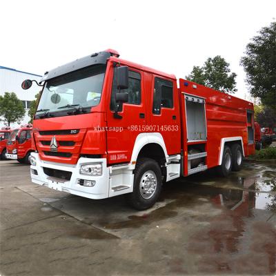 China Fire Apparatusfire Truck Fire Fighting Truck 12000L Fire Pump New Powder Tank Fire Truck With Ladder Fighting Vehicles for sale