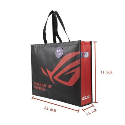 China Wholesale Portable Reusable Nonwoven Shopping Bags Eco - Friendly Shopping Bags Custom Logo for sale