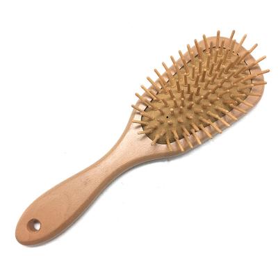 China Custom Natural Massage Pad Maker Wooden Hairbrush Baby Hair Play Brush for Newborns and Toddlers Crib Cap for sale