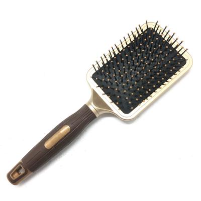 China 2021 Contract Osaki Brand Bling Bling Cushion Hair Brush Plastic Hair Brush With Rubber Finishing Big New Beauty Paddle Brush for sale