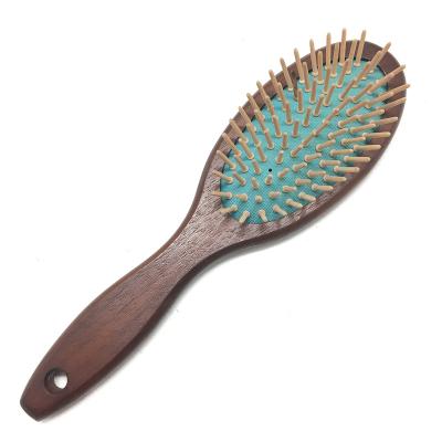 China 2021 Compact Osaki Brand Soft And Silky Wooden Pins Hair Brushes Cushion Feature Hair Brush Handle Long Hair Brush for sale