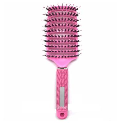 China Professional Big Air Blow Paddle Air Blow Detangler Hair Brush Extension Wig Loop Led Brush Compact Plastic Vented Logo for sale