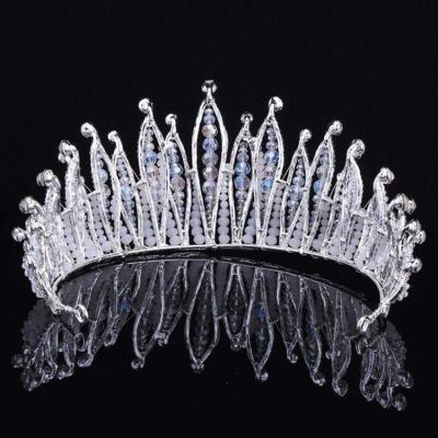 China Girl Hair Accessories Factory Price And High Quality Elegant Metal Head Crown Of Pageant Beauty Women for sale