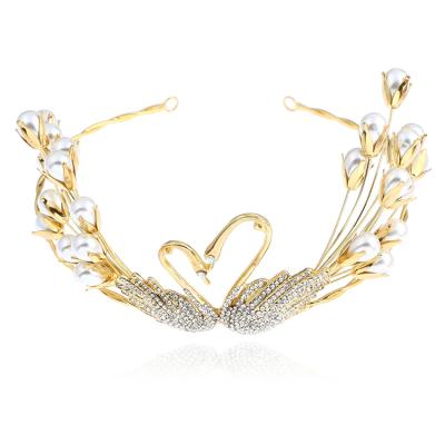 China Girl Hair Accessories Crown Top Hair With Elegant Luxury Pageant Birthday Crown Baby for sale