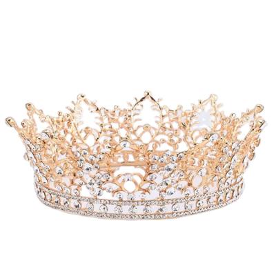 China 2021 Girl Hair Accessories Princess Crown Charm Gold Plated Crown Hair Accessories Bridal for sale