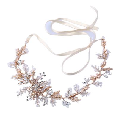 China Wedding Elegant Bridal Hair Jewelry Headband Bridal Headwear For Wedding Photography Wholesale Hair Bands for sale