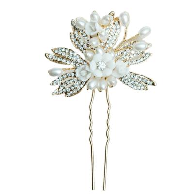 China Wedding Bridal Hair Pin Flower Headband Bridal Hair Jewelry Bridal Hair Pin High Quality Handmade Rhinestones Crystal Bridal Hair Jewelry for sale