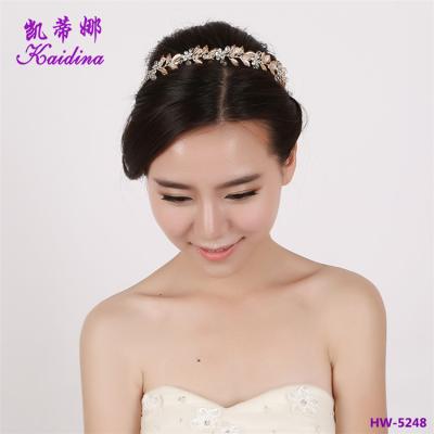 China Designer High Quality Handmade Hair Accessories Girl Headband Bridal Princess Hair Accessories Bridal Wedding for sale