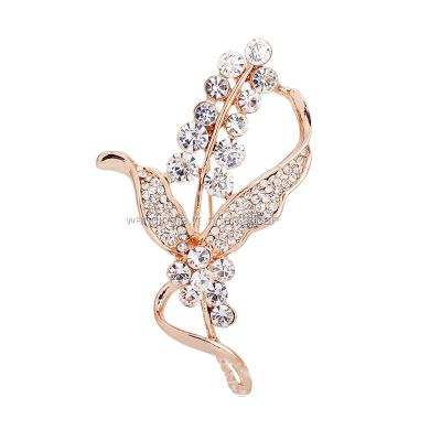 China Wedding New Ladies Pearl Luxury Rhinestone Brooch Pearl Designer Art Pin Brooch for sale