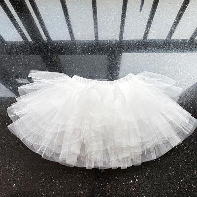 China Anti-wrinkle Cocoyeye Summer Toddler Girl White Tutu Skirt for sale