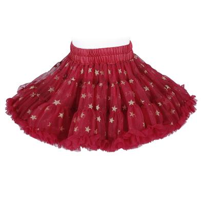 China Red Anti-wrinkle Cocoyeye Stars Tutu Skirt For Baby Girl for sale