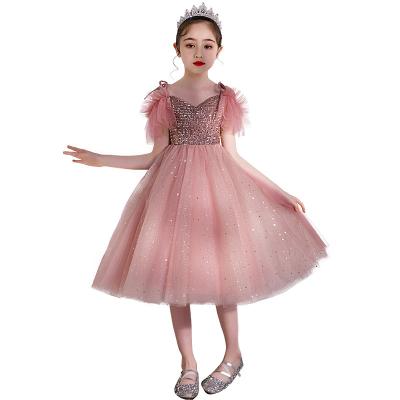 China Anti-wrinkle Cocoyeye Toddler Girl Sparkle Dress Off Shoulder for sale