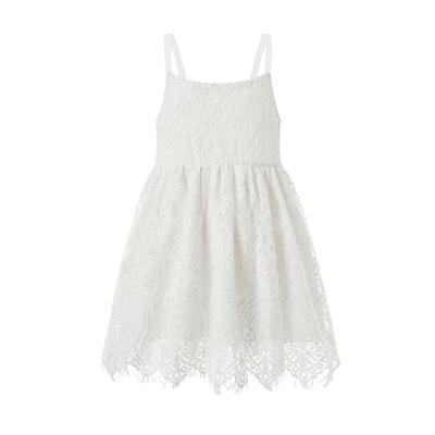 China Breathable Girls Dress White Vintage Lace Dress For Toddler for sale