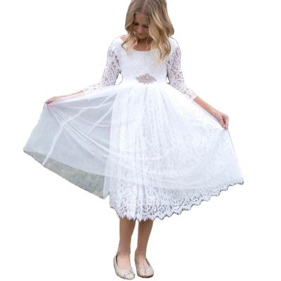 China Anti-Wrinkle Cocoyeye Longsleeves Straight Girl Lace Dresses for sale