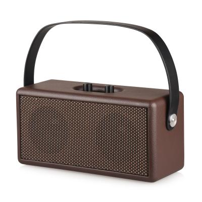 China High Quality Portable Leather Car Wireless BT MINI Wireless Boombox Speaker for sale