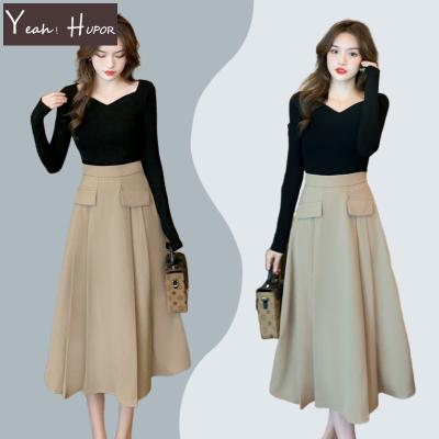 China YEAH High Quality Wholesale Anti-Static Midi Line One Stylish Casual Elegant Profile Pleated Skirts Newcomer for sale