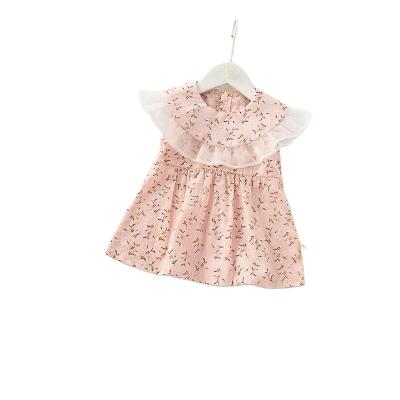 China Summer Washable Girls 1-3 Years Dress Children's Princess Short Sleeve Skirt for sale