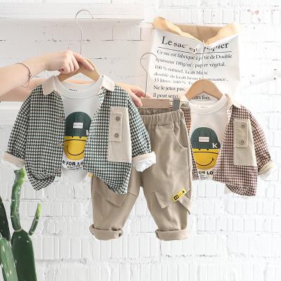 China Children's clothing spring casual and autumn clothing new color three-piece set spring and autumn clothing wholesale for sale