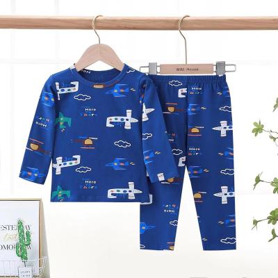 China New casual children's spring and autumn home clothes boys pure cotton pajamas for sale