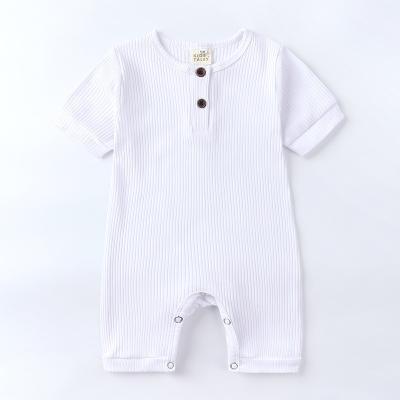 China Solid Color Baby Summer Shorts Sleeve Baby Bag Butt Short Sleeve Children's Clothes New Stitches Stripe Climbing Clothes for sale