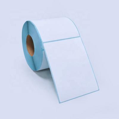 China Factory Wholesale 80X100 Heat Sensitive Labels Thermal Sticker Paper Shipping Self Adhesive Direct Thermal Label for sale