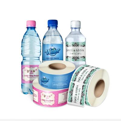 China Custom Products SKU Model Private Label Bottle Waterproof Package Label Stickers Waterproof PVC Vinyl Plastic Label Sticker Adhesive Round for sale