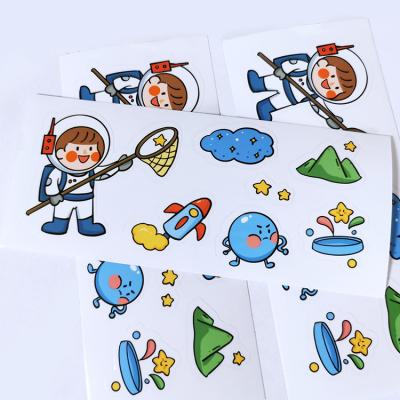 China Wholesale Waterproof Strong Adhesive Room Decor Cartoon Animal Heat Press Stickers For Kids for sale