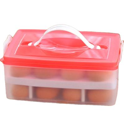 China 2 Layers Viable Egg Storage Container Portable Egg Storage Box for sale