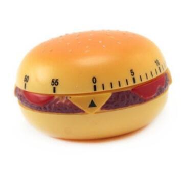 China Novelty Sustainable Burger 60 Minute Kitchen Timer Countdown Timer for sale